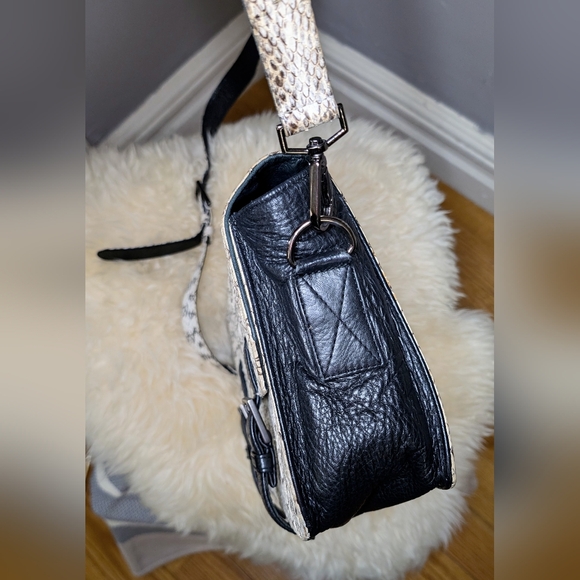 Elisabeth Weinstock Watersnake Crossbody Messenger Bag - Picture 6 of 7